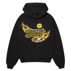 BROKEN PLANET MARKET 'COSMIC SPEED II' HOODIE (MIDNIGHT BLACK)