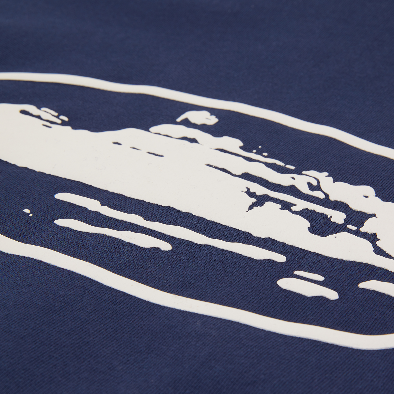 ISLAND PUFF PRINT ZIP HOODIE [NAVY]